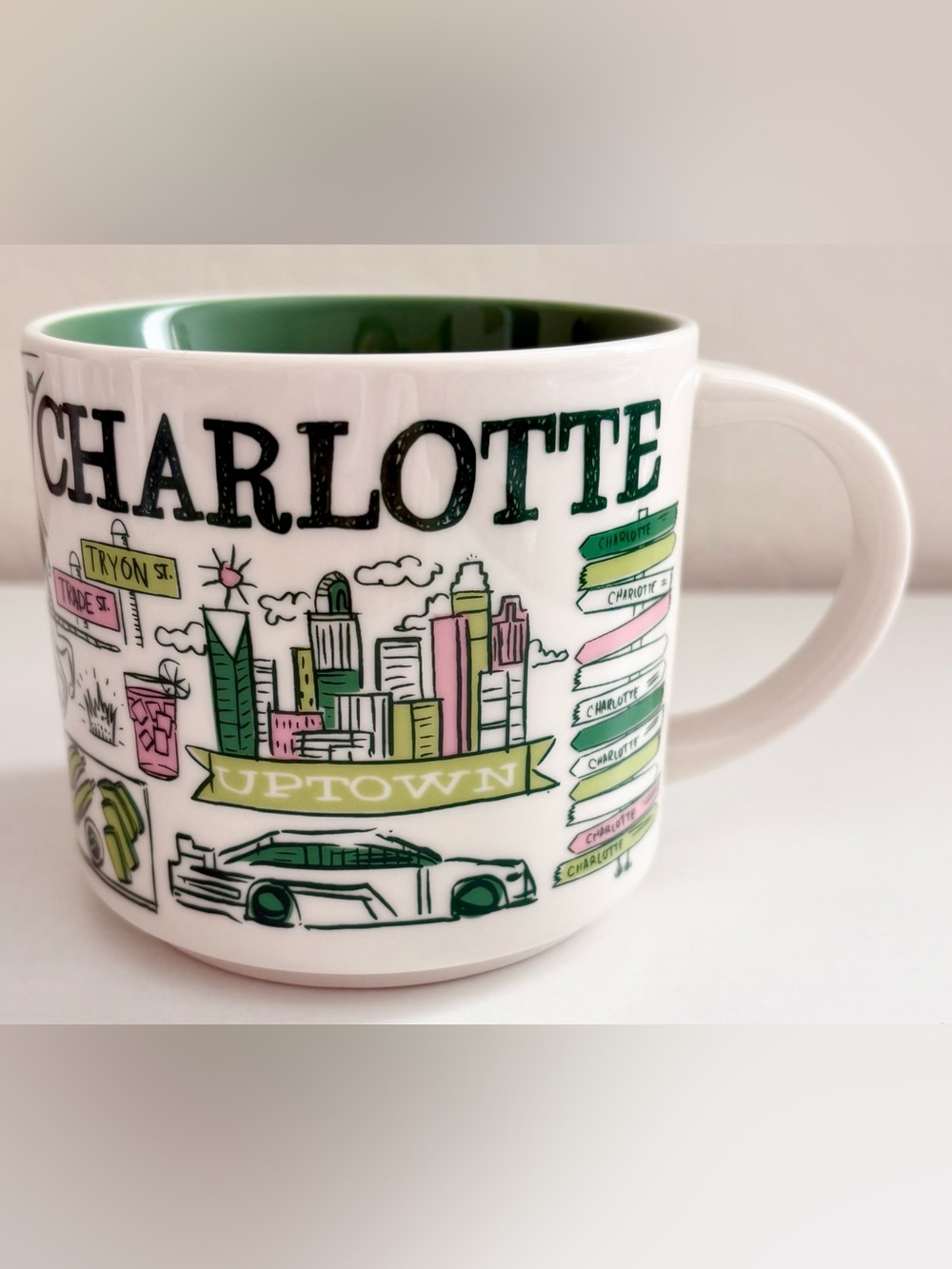 Starbucks Been There series mug - Charlotte, 14 ounces.